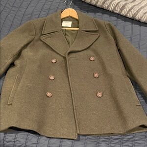 Old Navy Olive Pea Coat